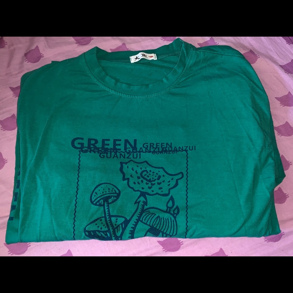 Egirl Green Mushroom Medium Long Sleeve Top